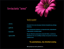 Tablet Screenshot of anna-kwiaty.pl